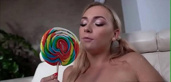  Teen Jenny toyed and fucked using candy